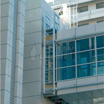 Mobiele hangladder voor gevel onderhoud and glazenwassen - BMU Hangladder voor gevel onderhoud - Building Maintenance Unit